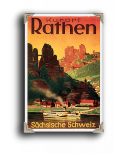 Kurort Rathen Sächsische Schweiz mit der weltbekannten Bastei Ruhe! Erholung! Kahn- und Gondelfahrt auf idyllisch gelegenen Amsellsee freilich Aufführungen auf der einzigartigen Felsenbühne.