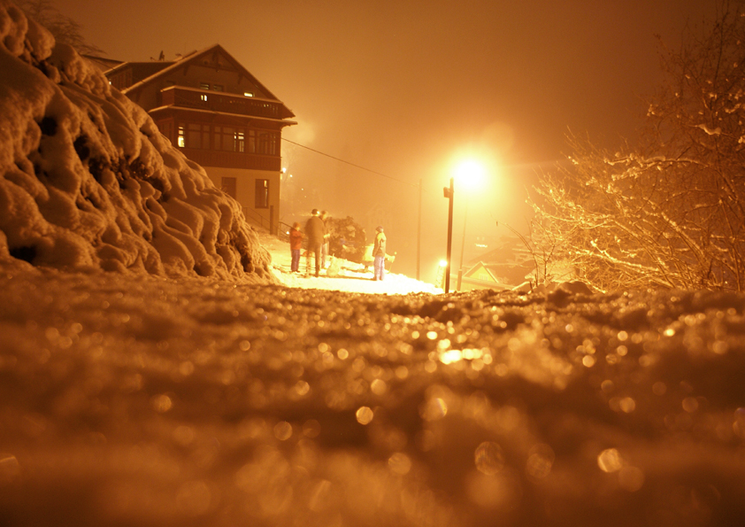 Wanderweg nach Villa Richter im Winter